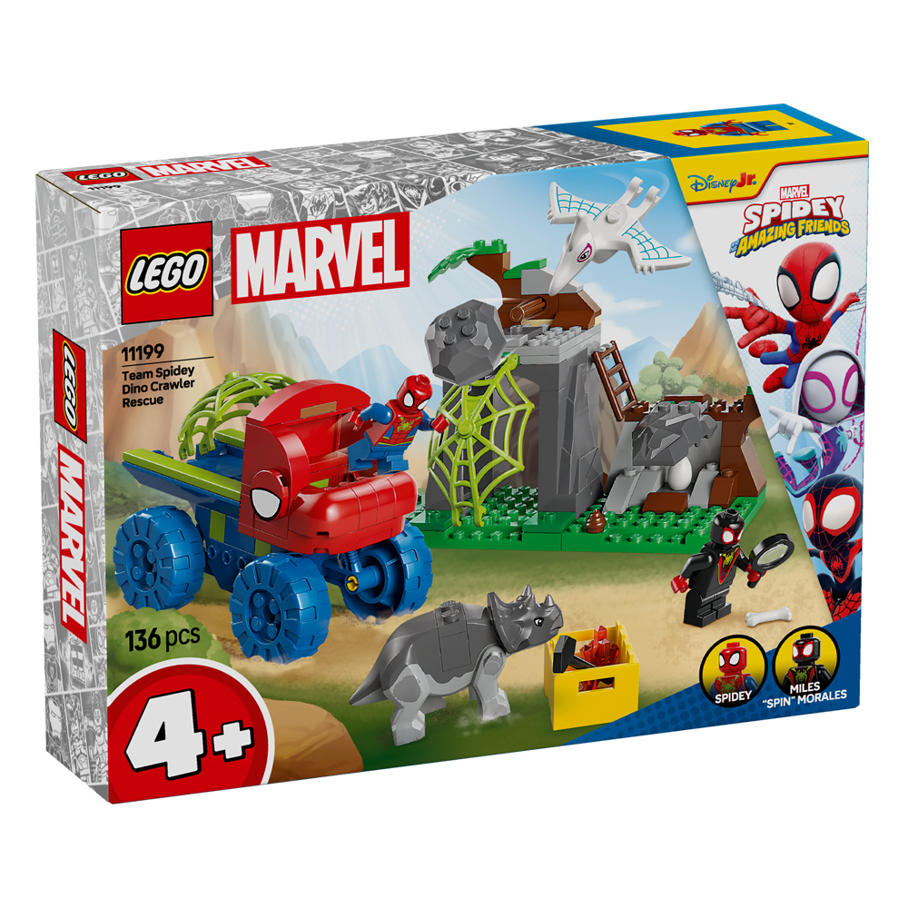 Lego Marvel Spidey And His Amazing Friends Team Spidey Dino Crawler Rescue 11199